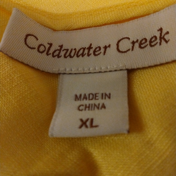Coldwater Creek sleeveless linen blouse. Size XL. NWOT. - Picture 3 of 4